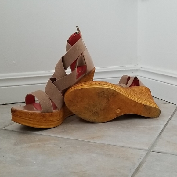 Wedge Sandals -Beige - Picture 3 of 3